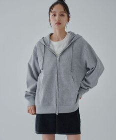 WEGO 【ユニセックス着用ITEM/SMLサイズ展開】リラックスフィットダブルZIPパーカー