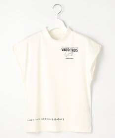 23区GOLF 【WOMEN】フレンチスリーブストレッチモックネック