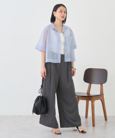 AMERICAN HOLIC シアーショート丈開襟シャツ