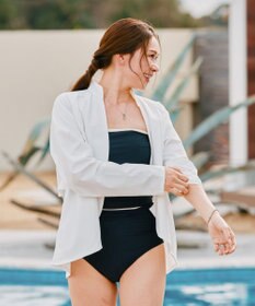 San-ai Resort（三愛水着楽園） 【大日方久美子×Reir】【UPF50+】【はっ水】【遮熱】【接触冷感】【水陸両用】　イージージャケット　M・L　【Reir（レイール）】