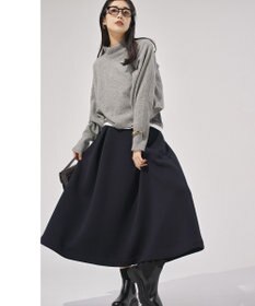 UNFILO L 【VERY×UNFILOコラボ】BEAUTY FORM JERSEY+ ボリューム フレアスカート