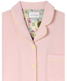 une nana cool 【綿100%】スビン天竺 半袖開襟パジャマ MADE WITH LIBERTY FABRIC