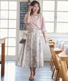 洗える】水彩フラワープリント スカート / any SiS | ファッション通販 