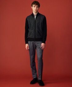 JOSEPH ABBOUD 【ウエストも伸びる！/ストレッチ/弱撥水】フランネルジャージ コンフォートパンツ