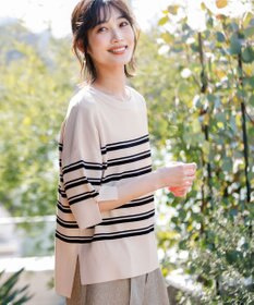 ANY SIS 【アイスタッチ】ボートネックニット プルオーバー