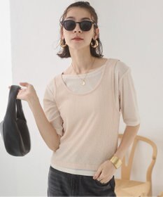 WEGO 【ANGIE VINTAGE】シアースラブレイヤードTシャツ