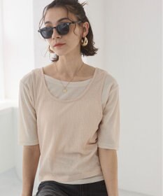 WEGO 【ANGIE VINTAGE】シアースラブレイヤードTシャツ