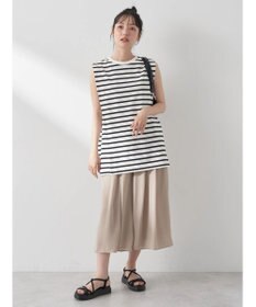 earth music&ecology ボクシーノースリーブチュニック