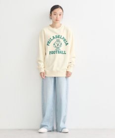 earth music&ecology チャンピオン　ｅｍａｅプリント裏毛プルオーバー