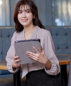 Tiaclasse 【新色追加・洗える】リボンタイブラウス