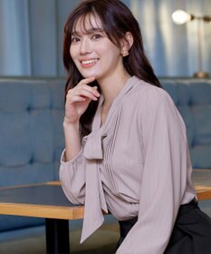 Tiaclasse 【新色追加・洗える】リボンタイブラウス