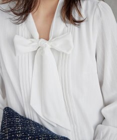 Tiaclasse 【新色追加・洗える】リボンタイブラウス