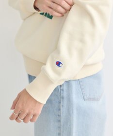 earth music&ecology チャンピオン　ｅｍａｅプリント裏毛プルオーバー