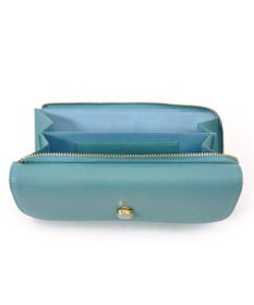 UNBILLION ペルケ perche ジェムストーンヒネリかぶせ長財布