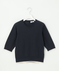 J.PRESS LADIES BASIC HT COTTON クルーネック ニット