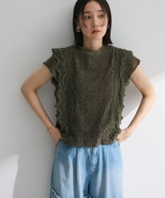 Green Parks ・Ｐｅｔｉｔ　Ｆｌｅｕｒ　フレンチレーシーブラウス