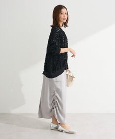 Green Parks フラワー柄チュールブルゾン