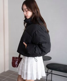 WEGO 【25年秋冬新作/SMサイズ展開】2WAYファーフードショートパファーブルゾン