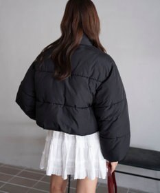 WEGO 【25年秋冬新作/SMサイズ展開】2WAYファーフードショートパファーブルゾン