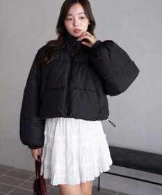 WEGO 【25年秋冬新作/SMサイズ展開】2WAYファーフードショートパファーブルゾン