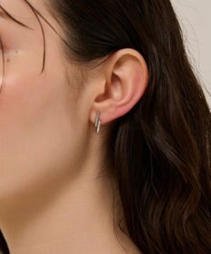Phoebe 〈金属アレルギー対応〉デュオバービジューイヤリング　シルバー/ニッケルフリー