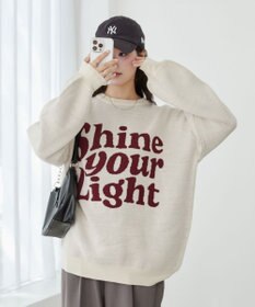 WEGO グラフィックニットBIGプルオーバー