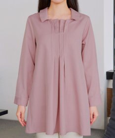 Tiaclasse フロントタックシャツチュニック