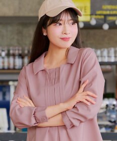 Tiaclasse フロントタックシャツチュニック