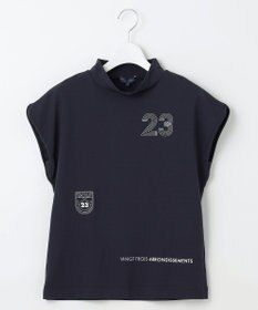 23区GOLF 【WOMEN】新色追加！【吸水速乾/UVカット】フレンチスリーブロゴモックネック