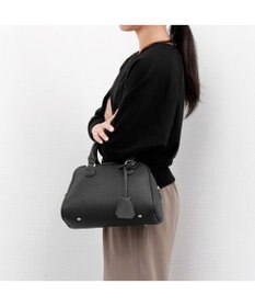 UNBILLION 【テレビ ドラマ着用アイテム】カシュカシュ cachecache / シボフェイクレザー2wayボストンバッグ