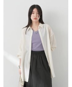 earth music&ecology シアーボーイズライクシャツ