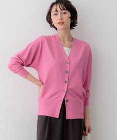 23区 S 【先行予約】レーヨンポリエステルストレッチ Vネック カーディガン