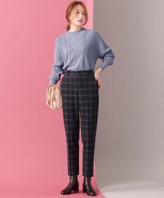 ANY SIS 【洗える】スフレハイネックケーブル ニット