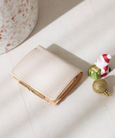 TOPKAPI 【TOPKAPI】イタリアンレザー リザード型押し がま口２つ折り財布 LUCIA ルチア