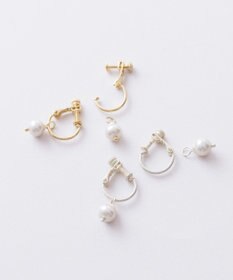 Pisceans 2wayドロップパールフープイヤリング