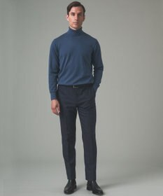 GOTAIRIKU 新色追加【洗える/チクチクしにくい/ピリングしにくい】イタリア糸 ハイゲージ タートルネックニット_WOOL100％