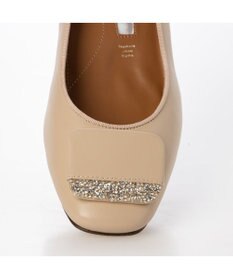 MODE ET JACOMO <MODE ET JACOMO>メタリックアクセント スクエアパンプス