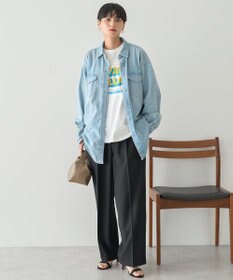 AMERICAN HOLIC Wポケットデニムシャツ