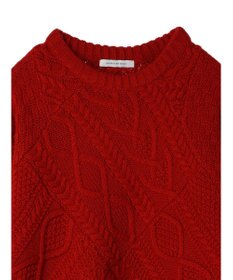 AMERICAN HOLIC パッチワークケーブルニットチュニック