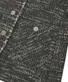 YECCA VECCA ノーカラーツイードジャケット