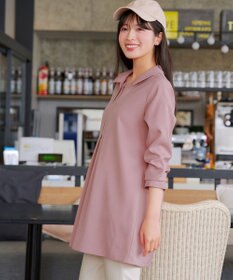 Tiaclasse フロントタックシャツチュニック