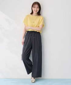 ANY 【新色追加/洗濯機可/ウエストゴム/接触冷感/UVケア/6色展開】清涼リラックスパンツ