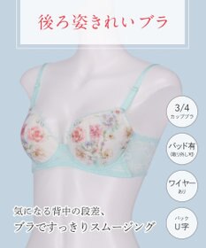 Wing ブラジャー 背中の段差をスムージング 脇高設計 胸ふっくら 【後ろ姿きれいブラ】 ブラ KB2721 ウイング／ワコール