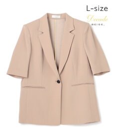 BEIGE， 【Lsize・セットアップ対応】CINDY / ハーフスリーブジャケット