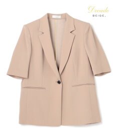 BEIGE， 【セットアップ対応】CINDY / ハーフスリーブジャケット Taupe