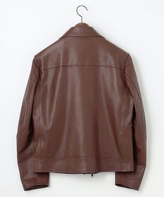 JOSEPH ABBOUD 【長く育てたいサスティナブルなレザー】ラムレザー ブルゾン