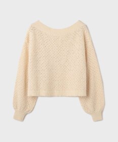 GRACE CONTINENTAL メッシュオーバーニットトップ