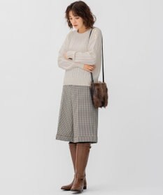 23区 ライトツイード チェック ハーフパンツ