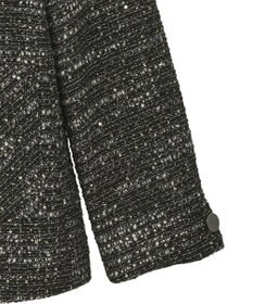 YECCA VECCA ノーカラーツイードジャケット