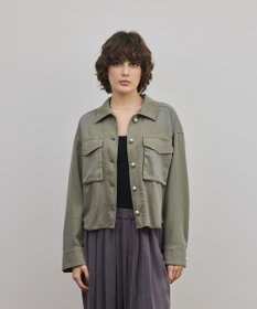 GRACE CONTINENTAL パール釦ピグメントシャツ